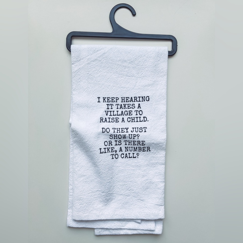 NWT ‘Raising a Child’ Tea Towel